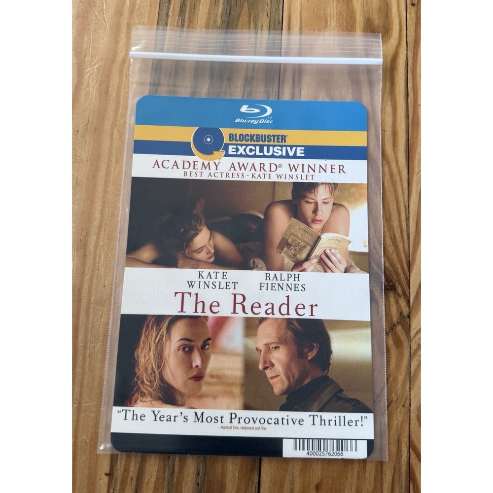 The Reader Blu-ray Blockbuster Exclusive Cover Art Card Kate Winslet Fiennes